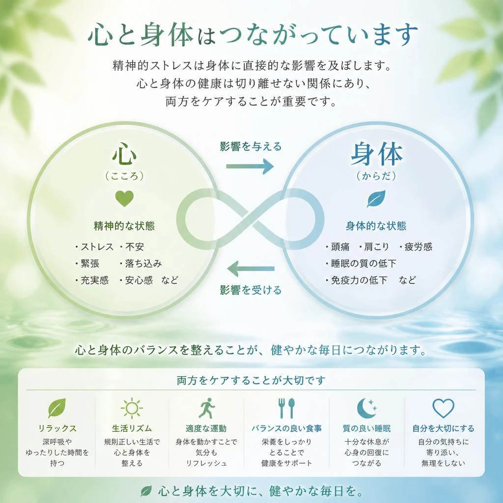 心のストレスと身体の関係