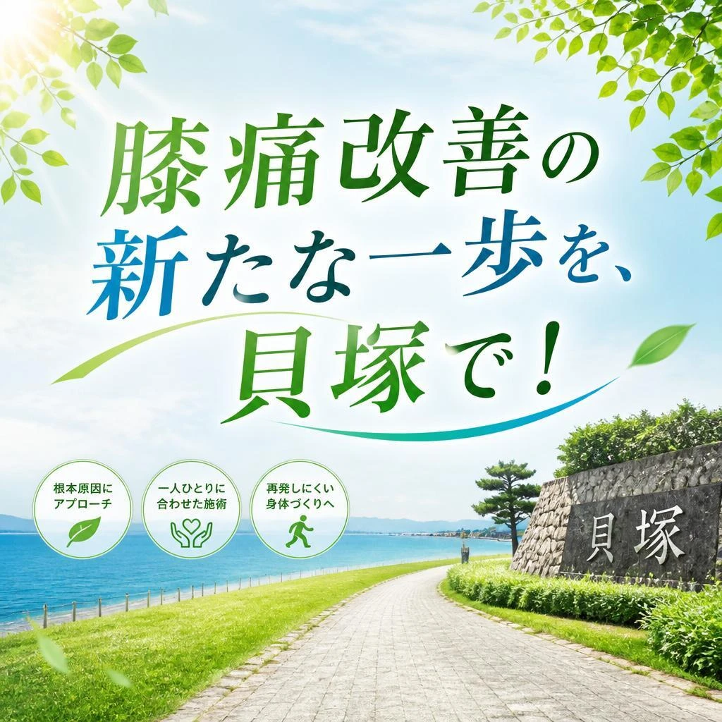 膝痛改善の新たな一歩を、貝塚で！